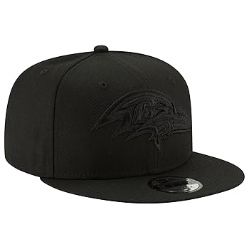 Amazon.com: New Era NFL 9FIFTY Black On Black Adjustable